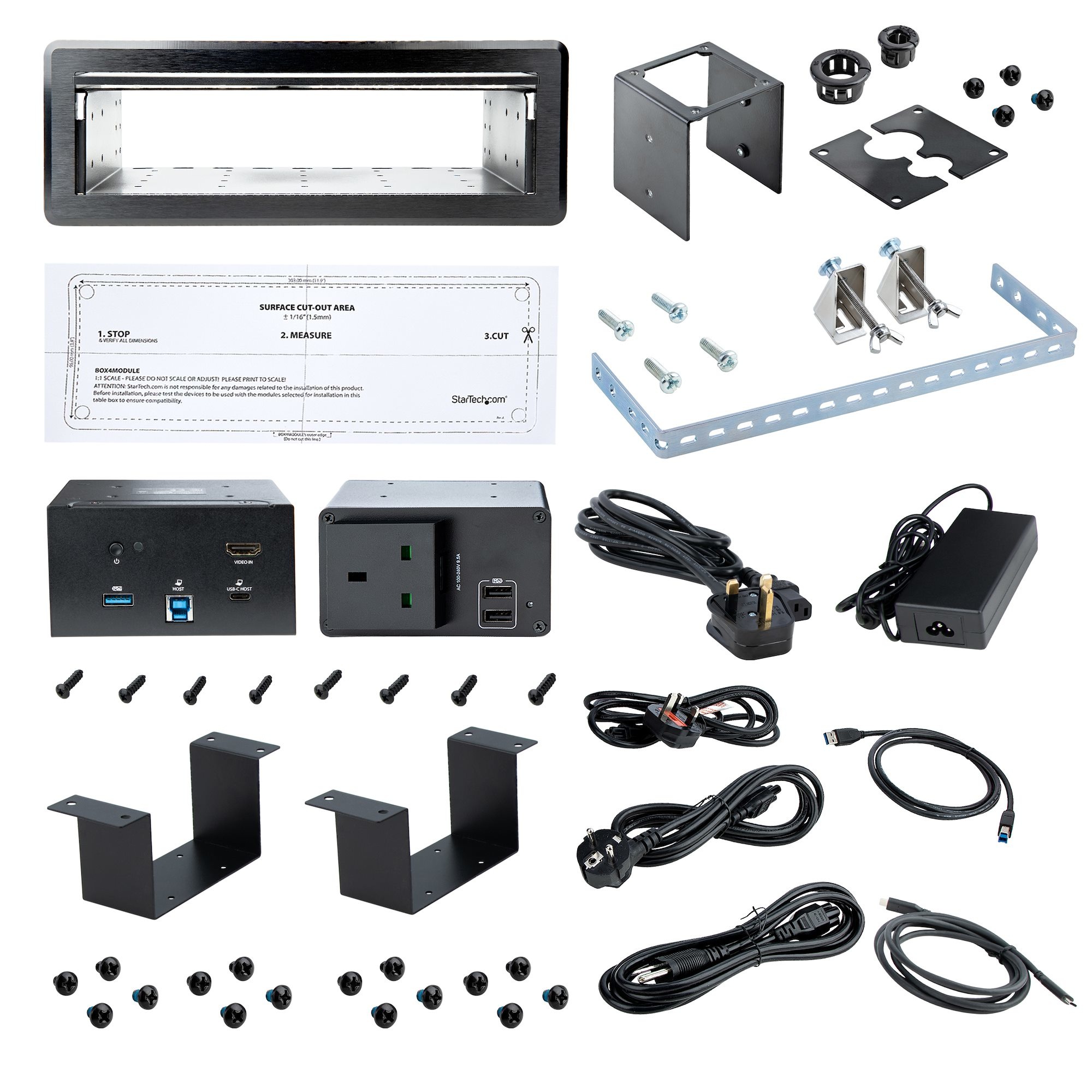 StarTech.com Conference Room Docking Station with Power/Charging; Table Connectivity Box, Universal USB-C Laptop Dock – image 7