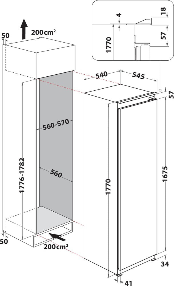 Indesit INSD18A011B1 fridge Built-in – image 9