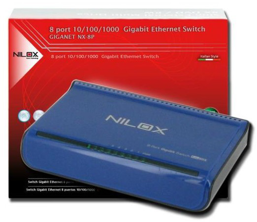 Nilox 16NX040802002 network switch Blue – image 2