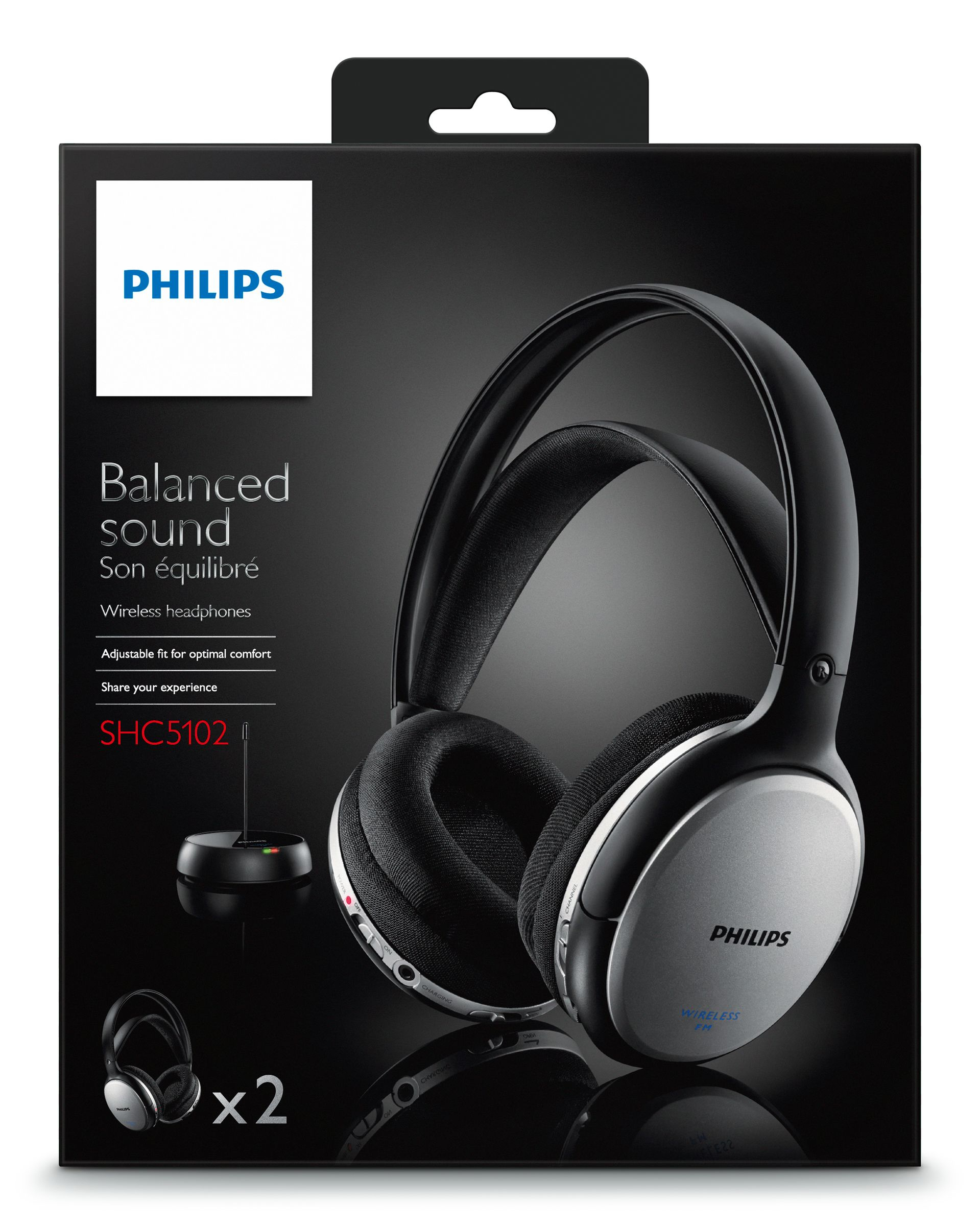 Philips SHC5102/79 headphones/headset Wireless Head-band Black – image 2