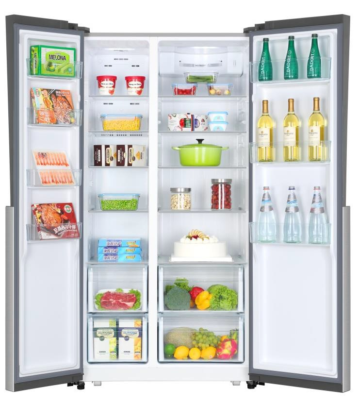 Haier HRF-521DS6 side-by-side refrigerator Freestanding – image 3