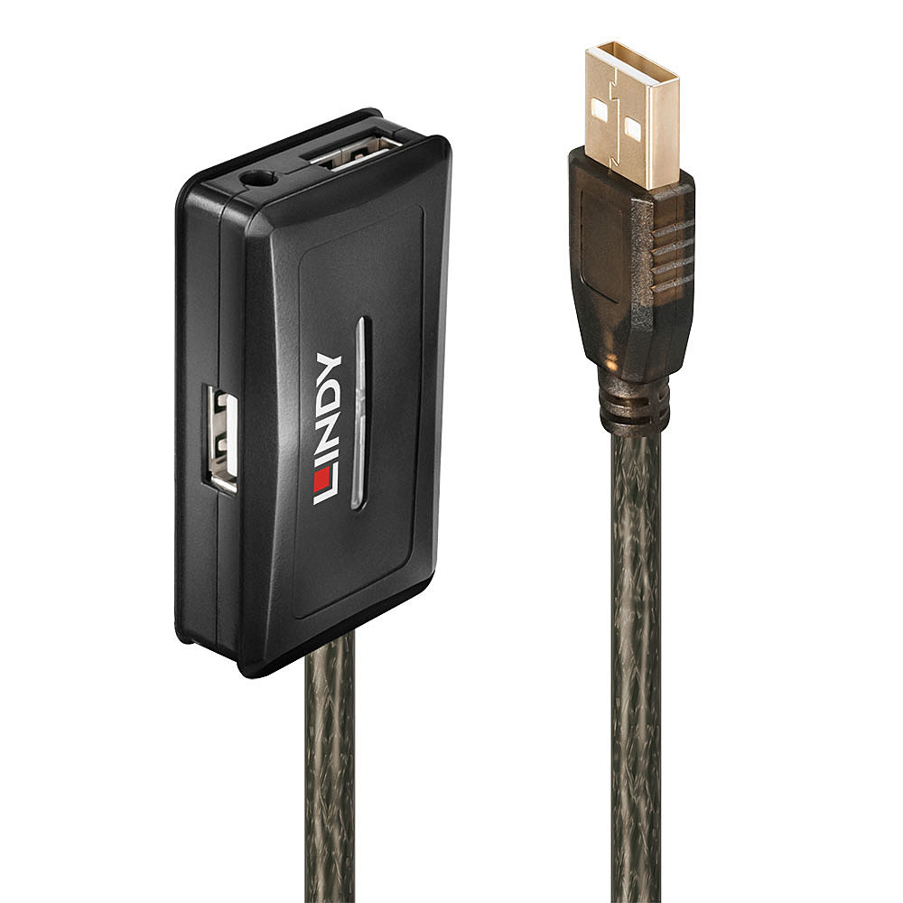 Lindy 42634 interface hub USB 2.0 480 Mbit/s Black