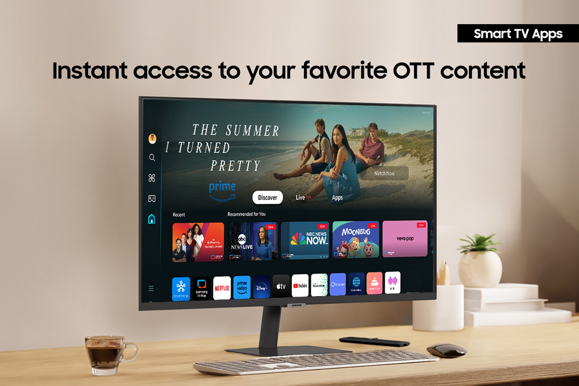 Samsung 32" M70D UHD Smart Monitor with Speakers and a Remote – image 6