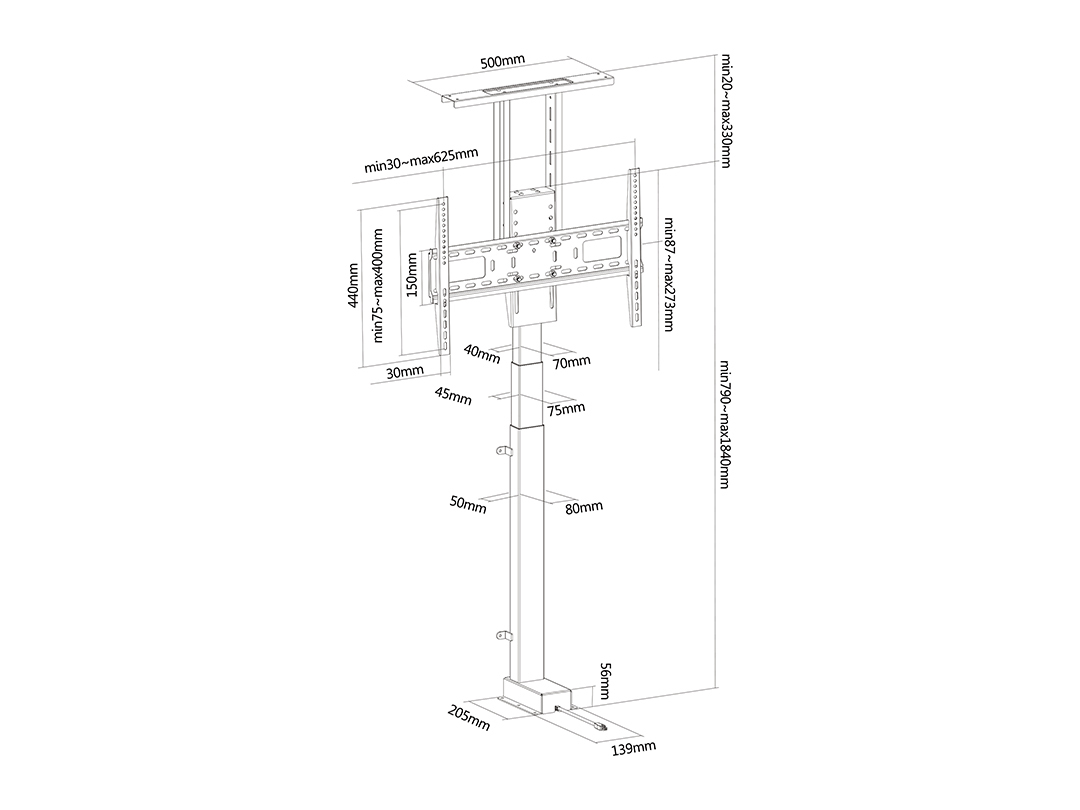 Multibrackets M Motorized TV Lift X-Large – image 6