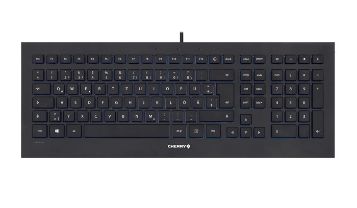 Cherry JK-0360CH keyboard Universal USB Swiss Black