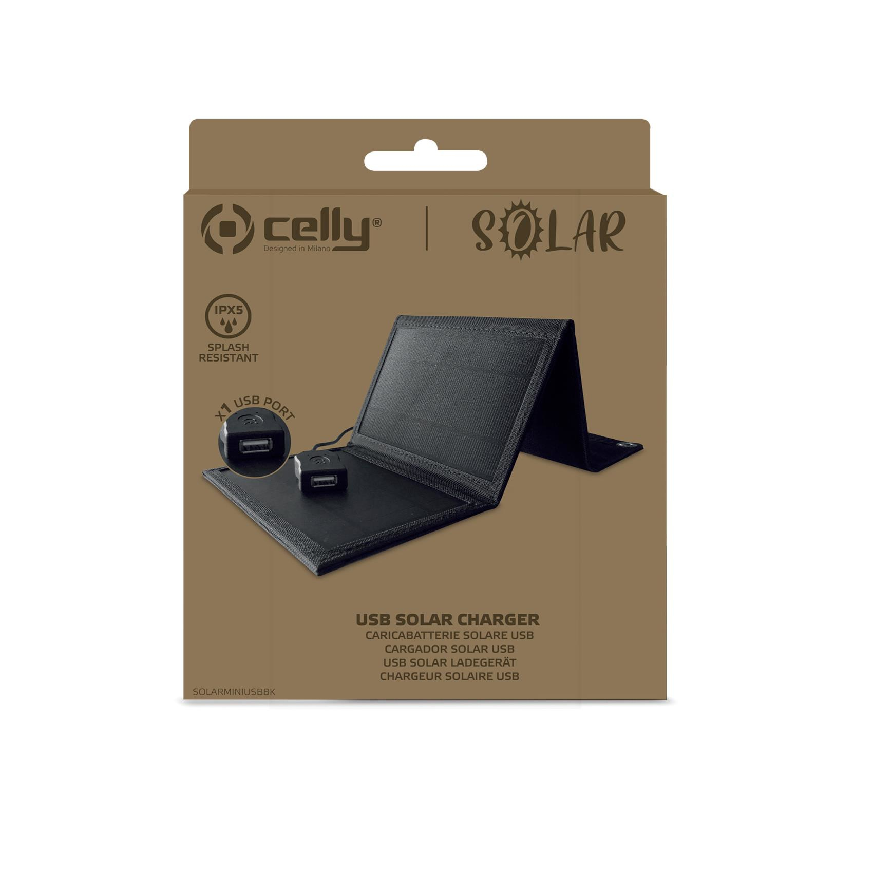 Celly SOLARMINIUSBBK mobile device charger Universal Black Solar Outdoor – image 4