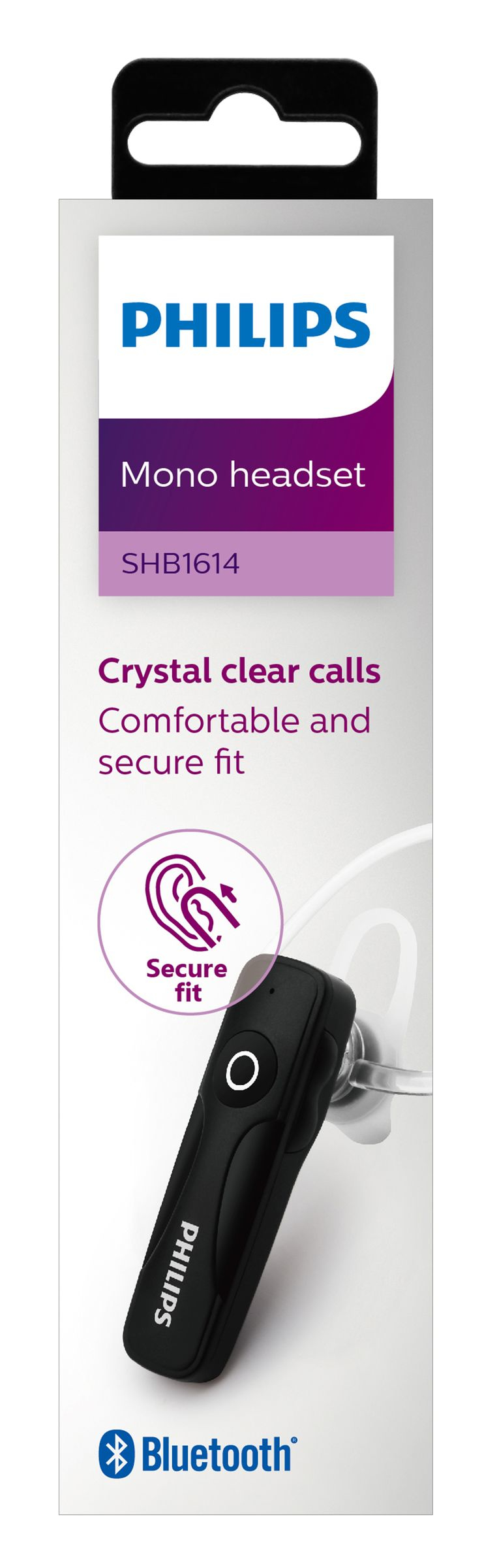 Philips SHB1614/97 headphones/headset Wireless In-ear Bluetooth Black – image 2