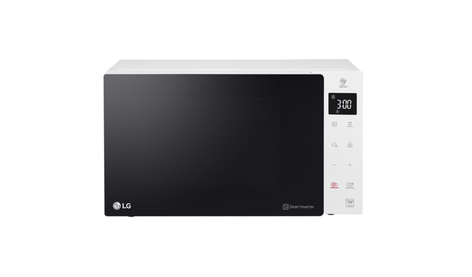 LG MS2535GISW microwave Black, White Solo microwave