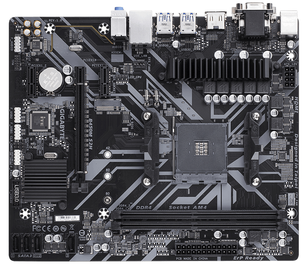 GIGABYTE B450M S2H – image 2