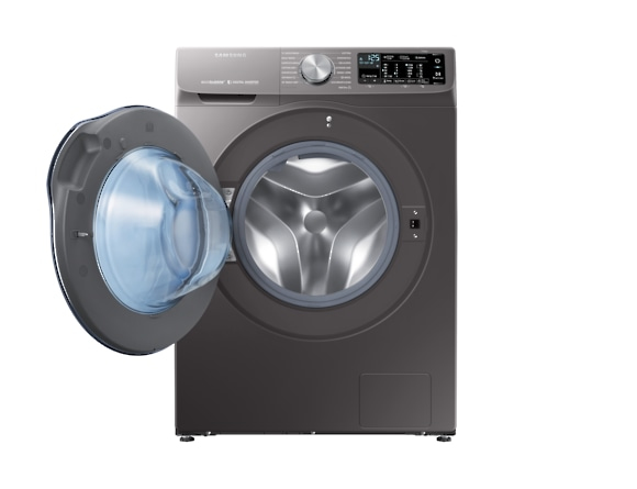 Samsung WD10N645RAX washer dryer Freestanding Front-load Stainless steel – image 2