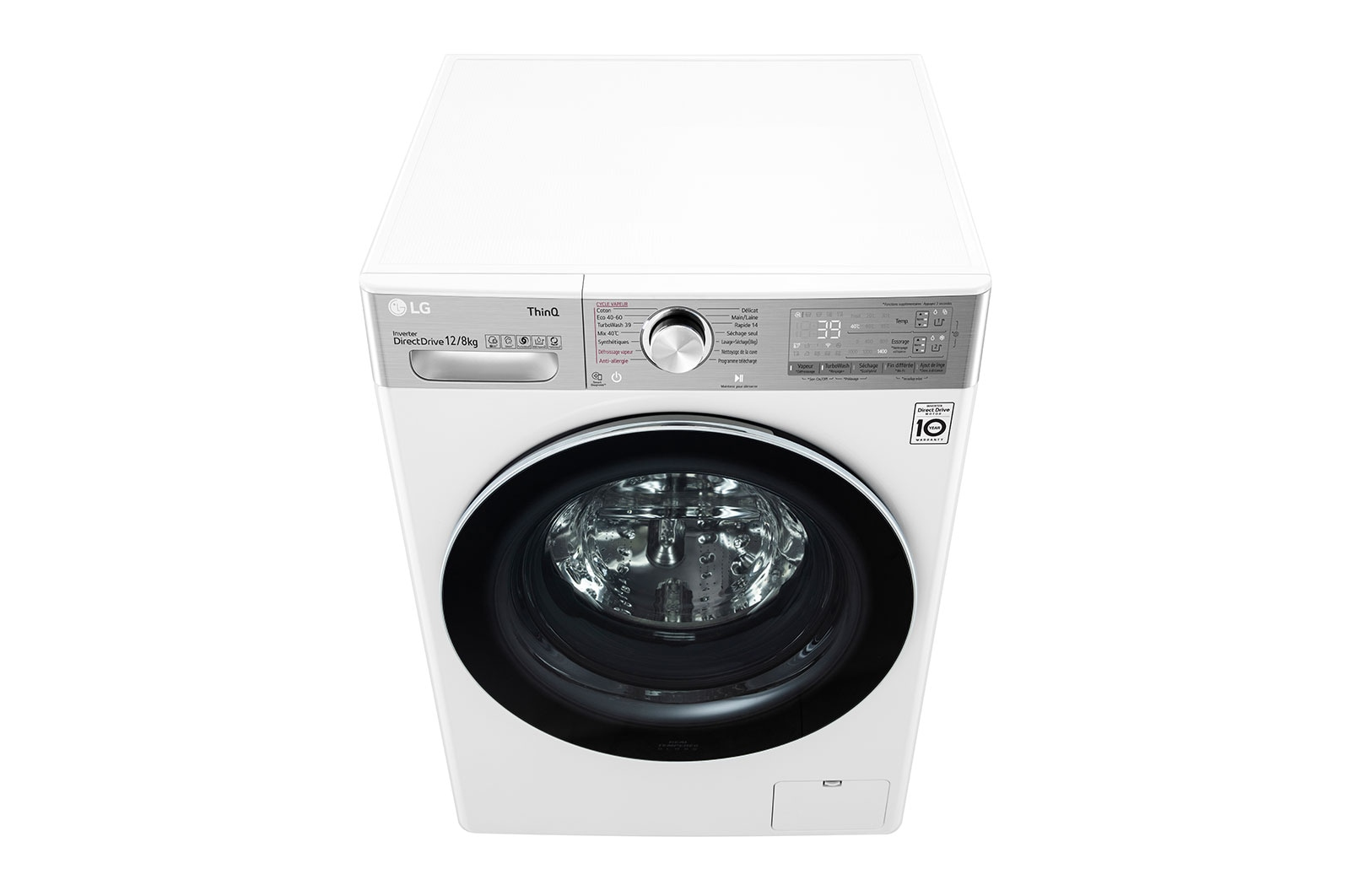 LG F4DV912H2EA washer dryer Freestanding Front-load Black, White – image 9