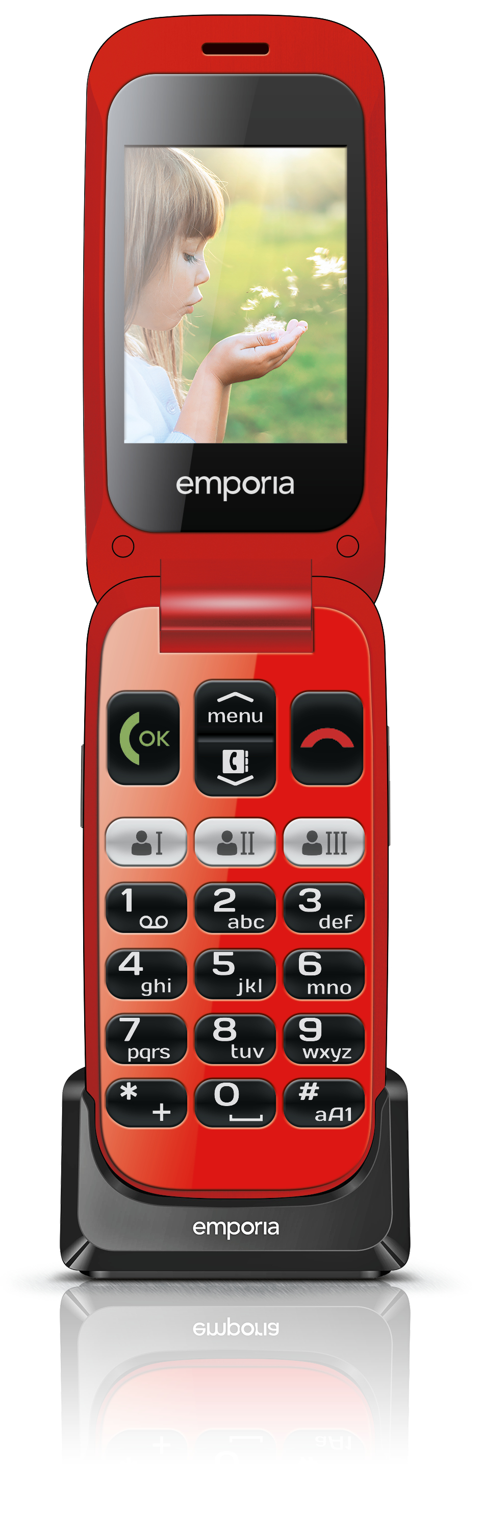 Emporia ONE 6.1 cm (2.4") 80 g Black, Red Feature phone – image 7