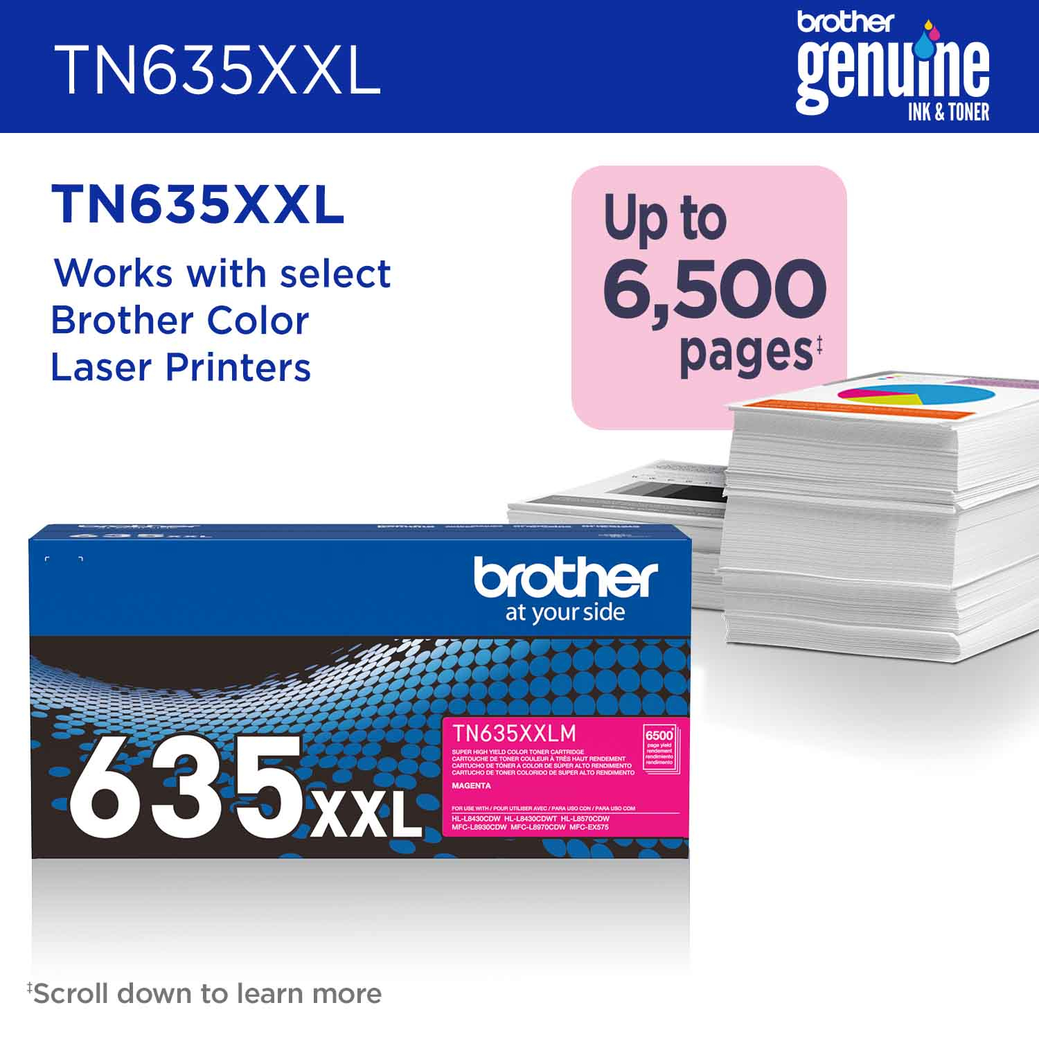 Brother TN-635XXLM toner cartridge 1 pc(s) Original Magenta – image 2