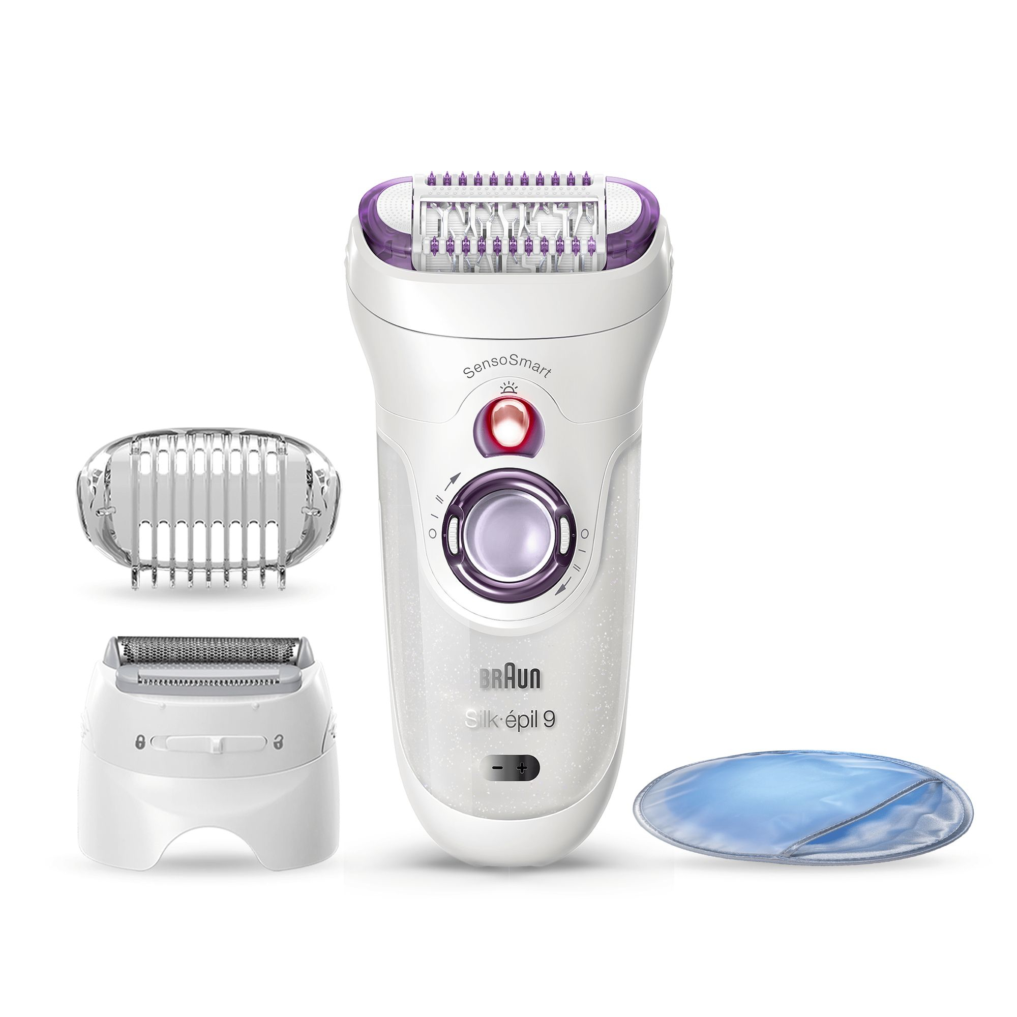 Braun Silk-épil 9 81706314 epilator 40 tweezers White, Violet – image 2