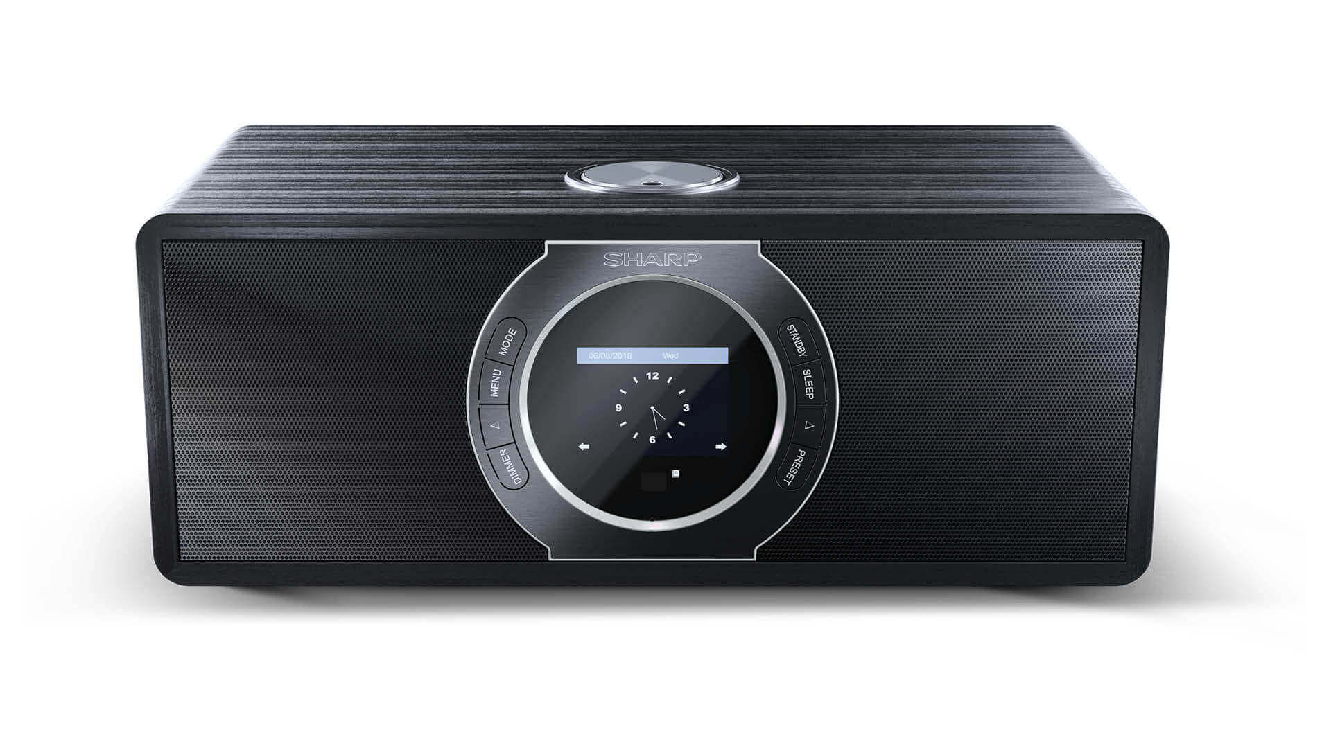 Sharp DR-I470(BK) radio Personal Analog & digital Black, Stainless steel