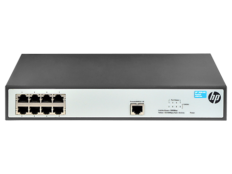 HP 1620-8G Managed L2 Gigabit Ethernet (10/100/1000) 1U Grey