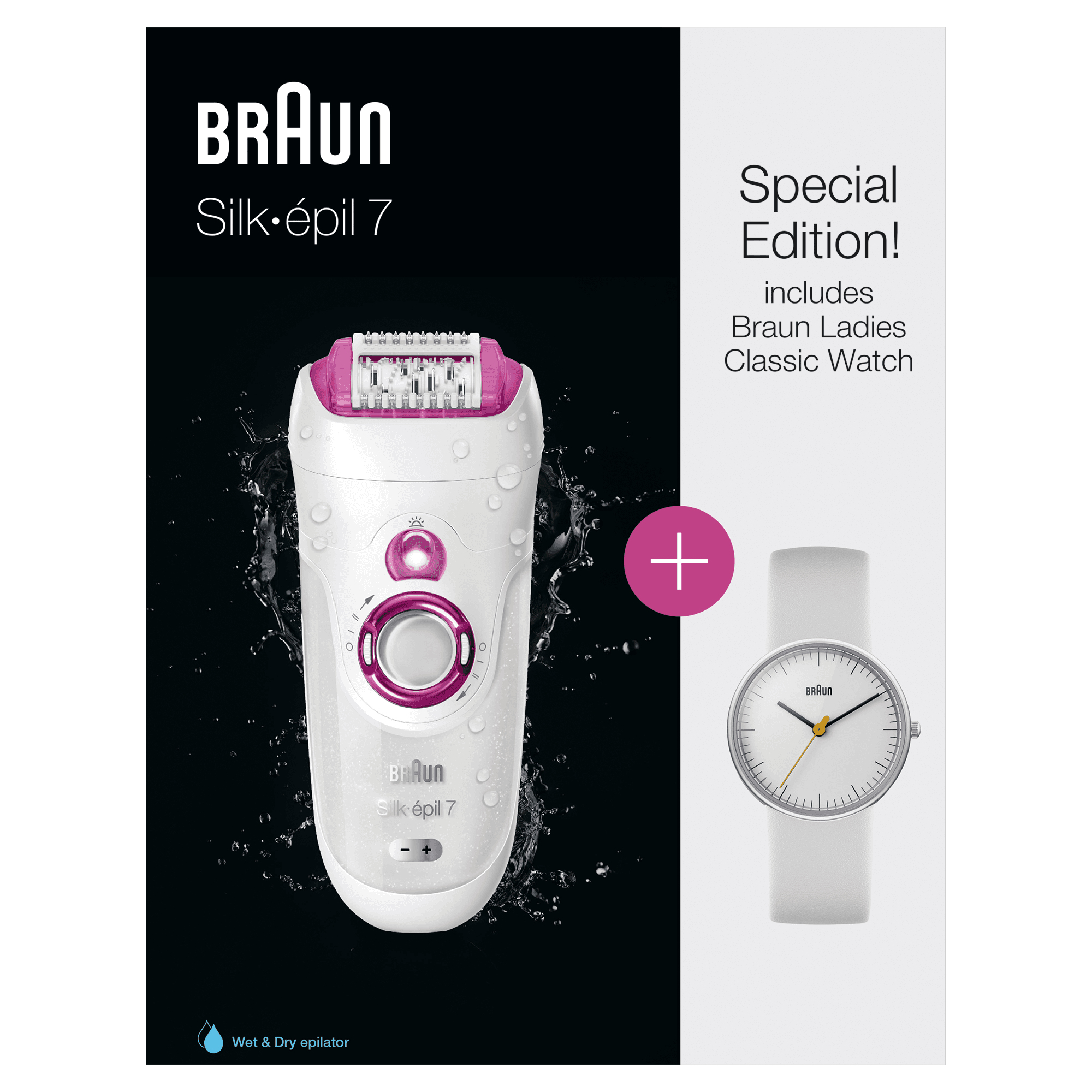 Braun Silk-épil 7 81677775 epilator 40 tweezers White, Pink – image 2
