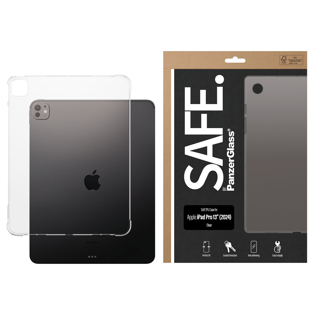 PanzerGlass SAFE. by PanzerGlass® TPU Case Transparent iPad Pro 13'' (2024) – image 2