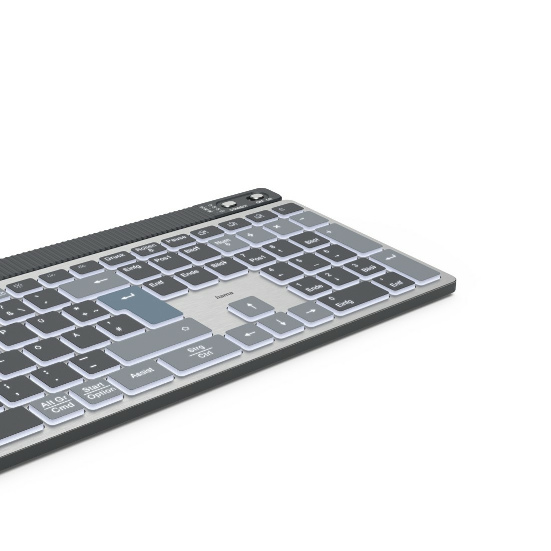 Hama WK-750 keyboard Home/Office Bluetooth QWERTZ German Anthracite, Black, Blue – image 7