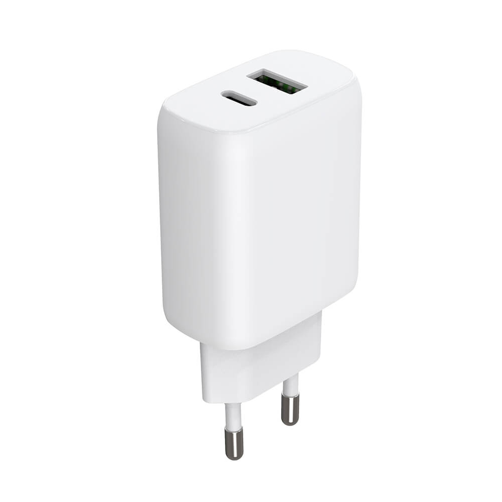 Gear Charger 220V 1xUSB-C + 1xUSB-A PD/PPS 30W + 18W QC White – image 1