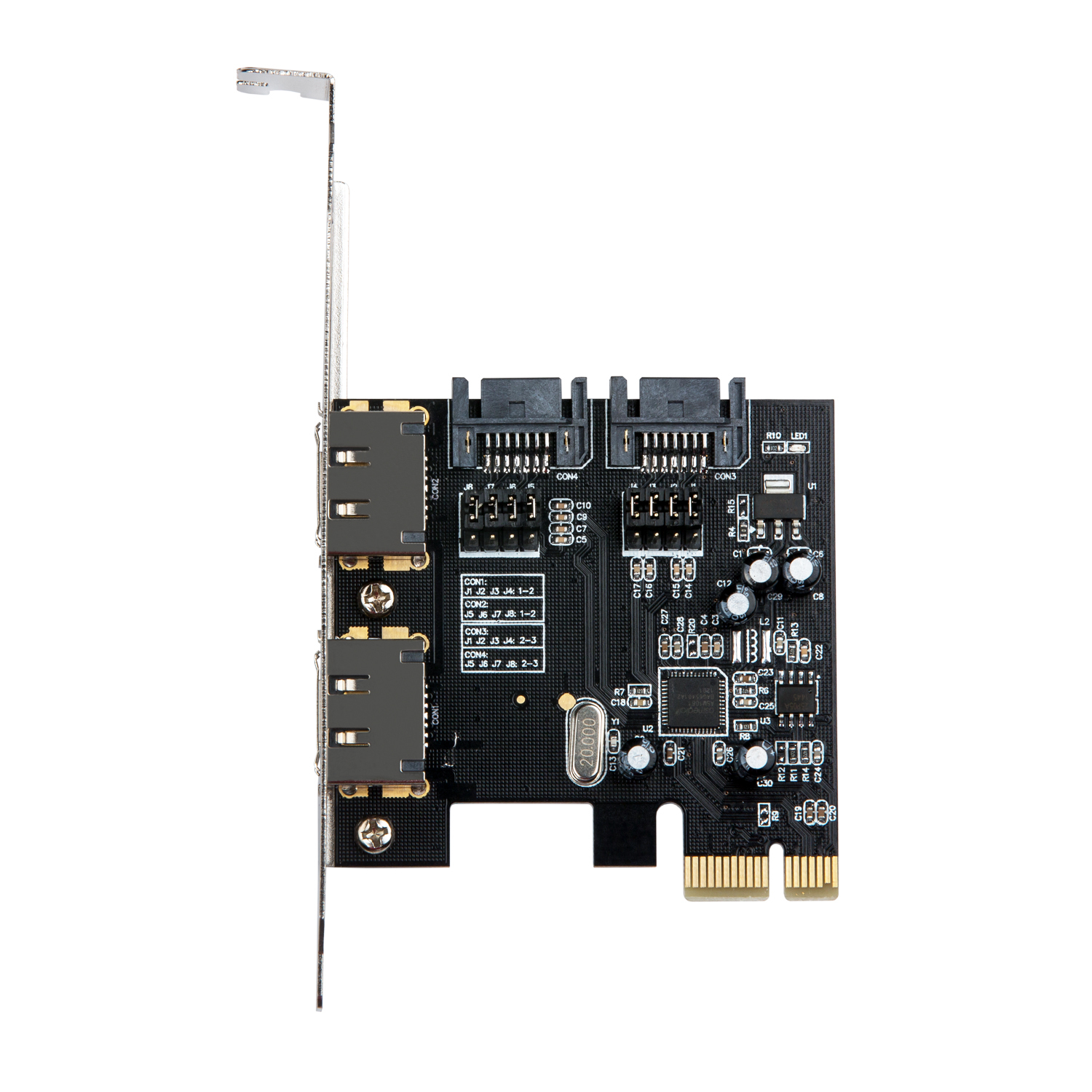 i-tec PCIe SATA III Card 2 Channels 2x eSATA + 2x SATA – image 2
