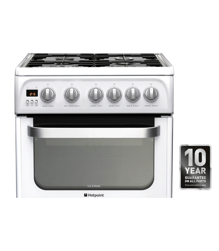 Hotpoint HUG52P cooker Freestanding cooker Natural gas Gas White – image 2