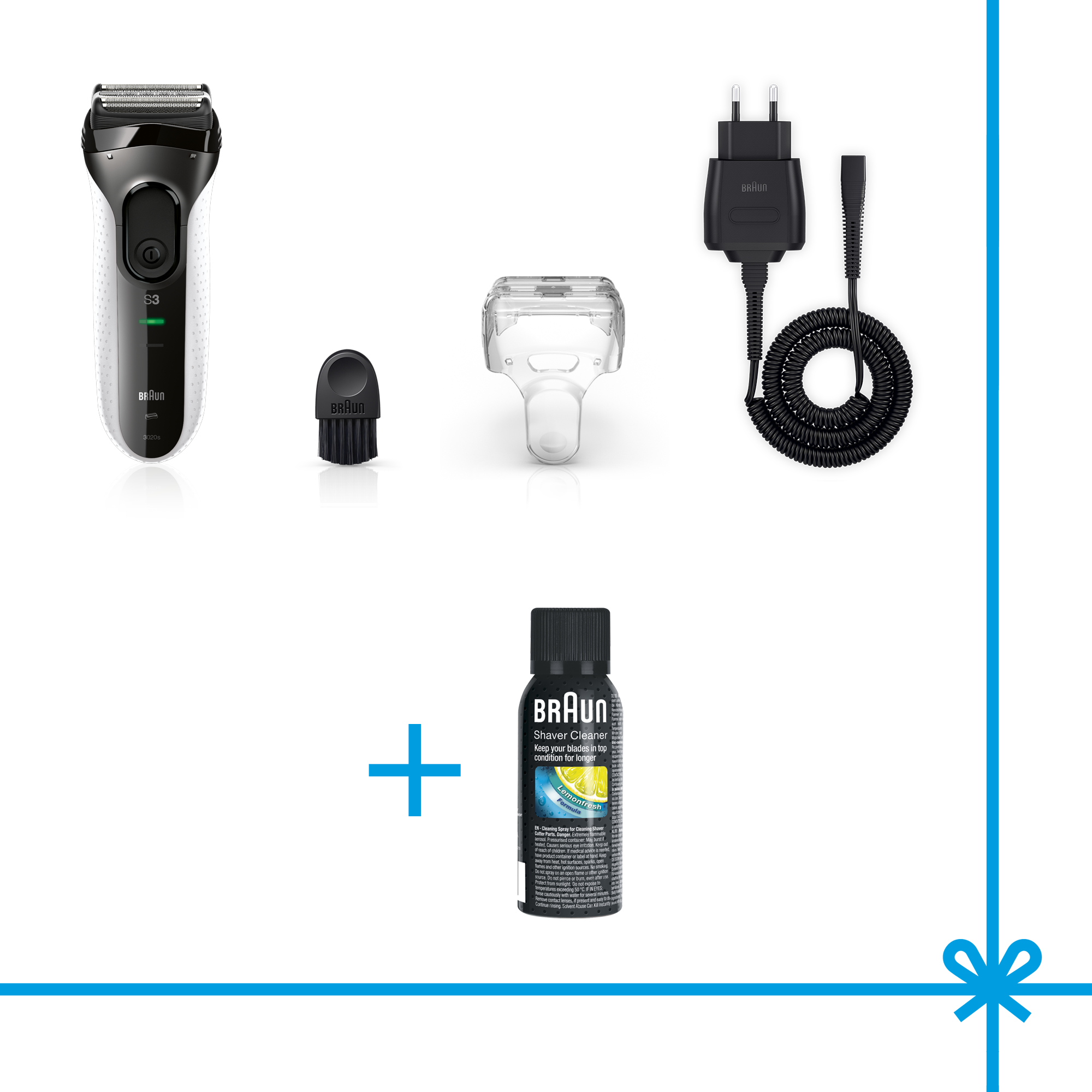 Braun Series 3 3020 + Shaver Cleaner – image 7