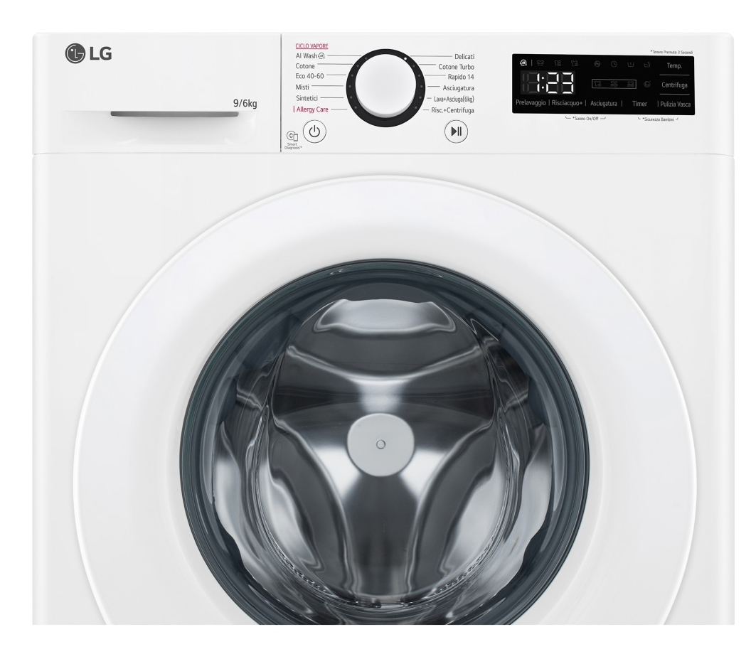 LG F4DR5009A3W washer dryer Freestanding Front-load White