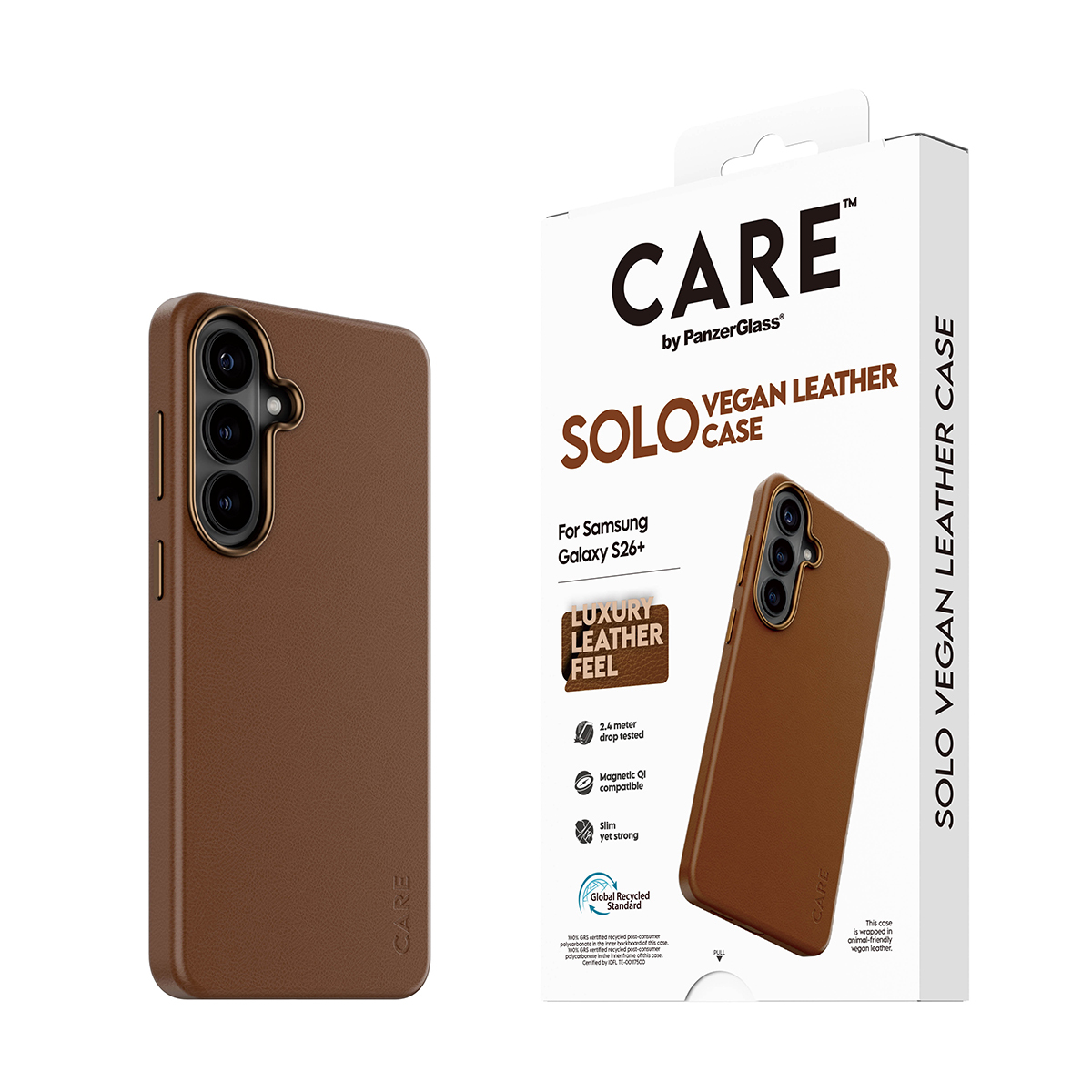 PanzerGlass CARE™ by PanzerGlass® Solo Case Brown w. Qi Samsung Galaxy S26+ – image 6