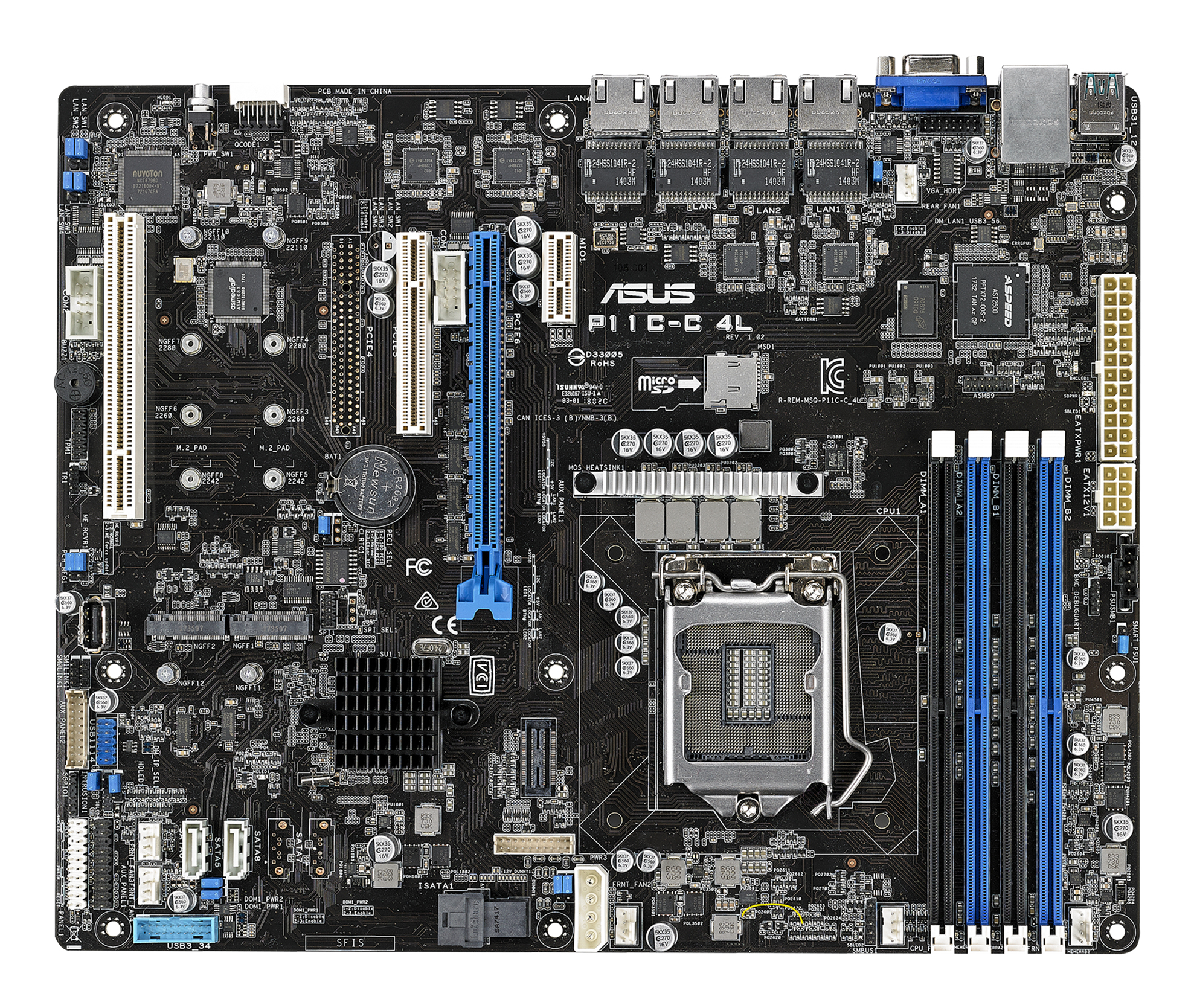 ASUS P11C-C/4L Intel C242 LGA 1151 (Socket H4) ATX – image 3