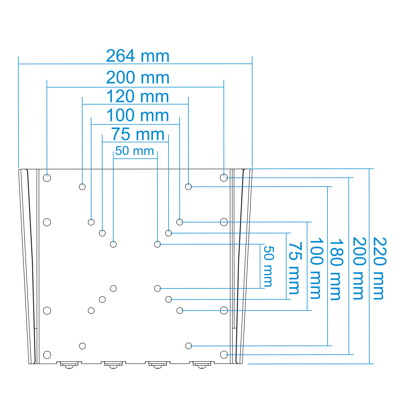 TooQ LP1032F-S TV mount/stand – image 4