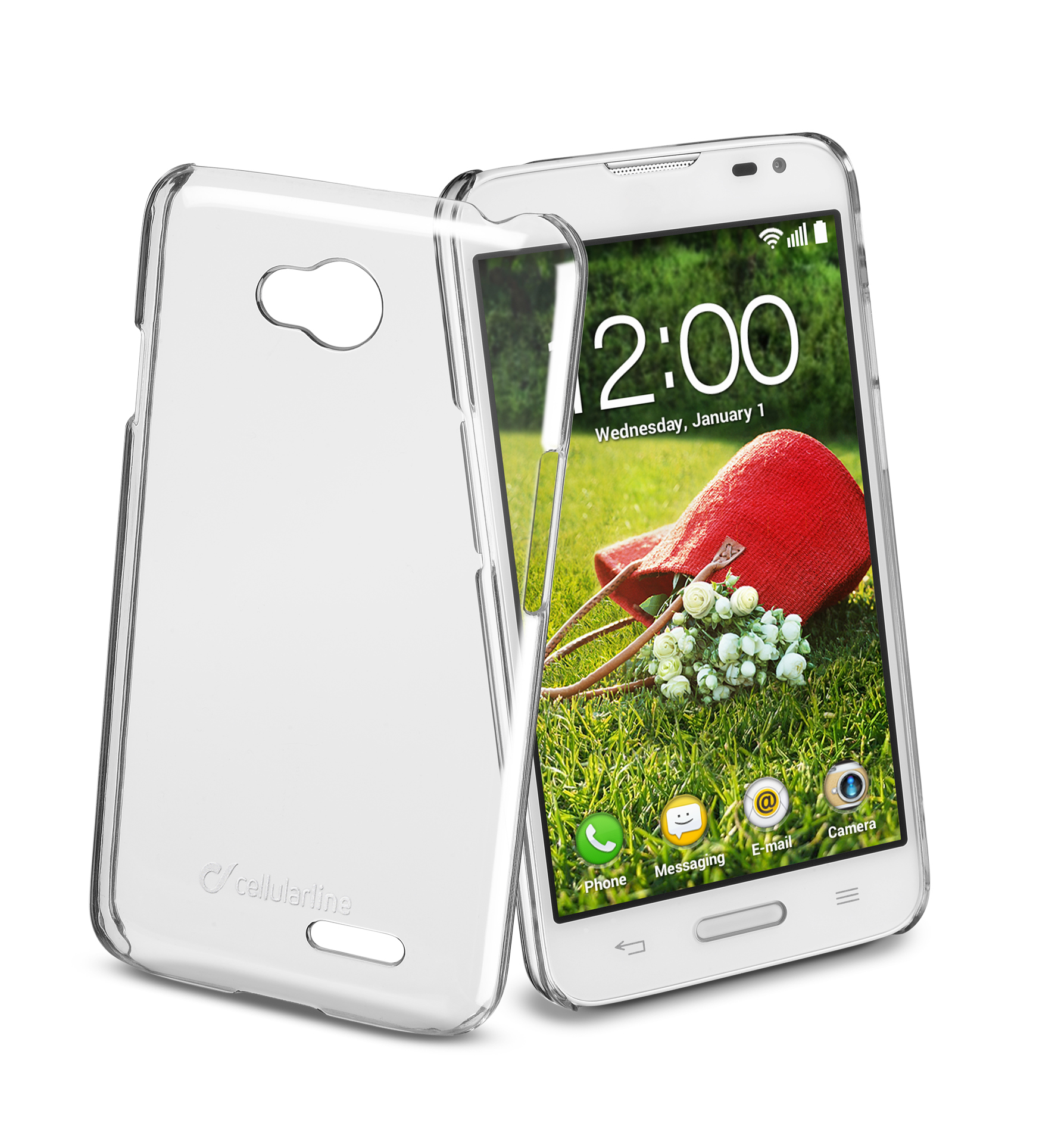 Cellularline INVISIBLECLGL70 mobile phone case Cover Transparent – image 1