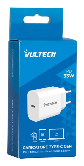 Vultech CC-133PDCUGWH mobile device charger Universal White AC Fast charging Indoor – image 4
