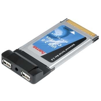 Hama USB 2.0 CardBus, PC Card, 2 ports – image 1