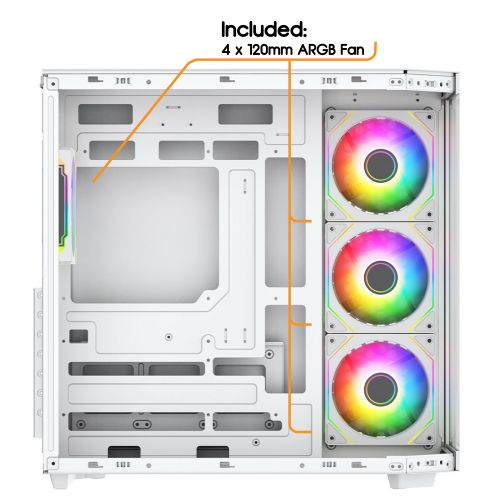 VIDA Edge White ATX Tower – image 9