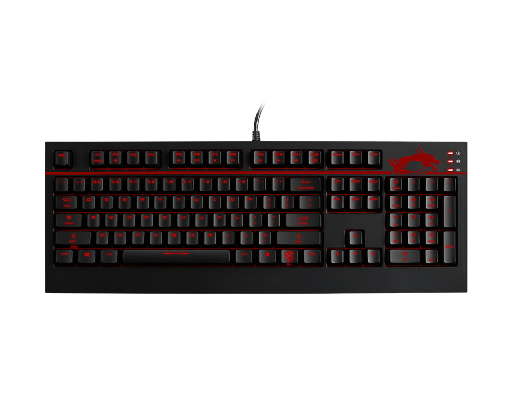 MSI GK-701 keyboard Gaming USB QWERTY English Black, Red – image 2