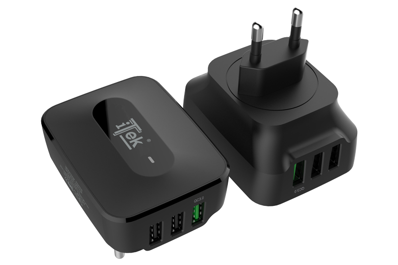 itek ITSCW3U25 mobile device charger Universal Black AC Fast charging Indoor – image 2
