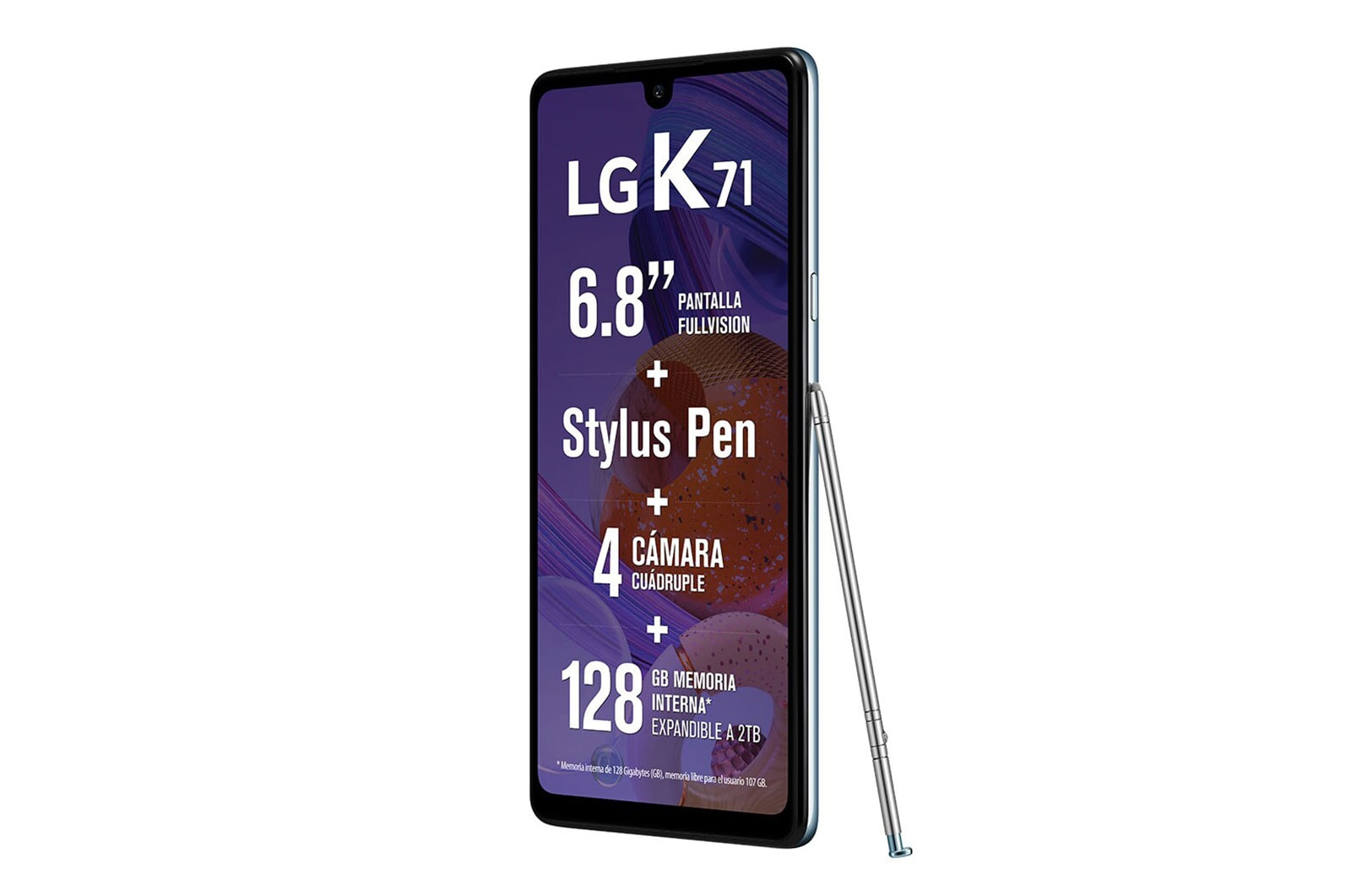 LG K71 17.3 cm (6.8") Android 10 4G 4 GB 128 GB 4000 mAh White – image 4