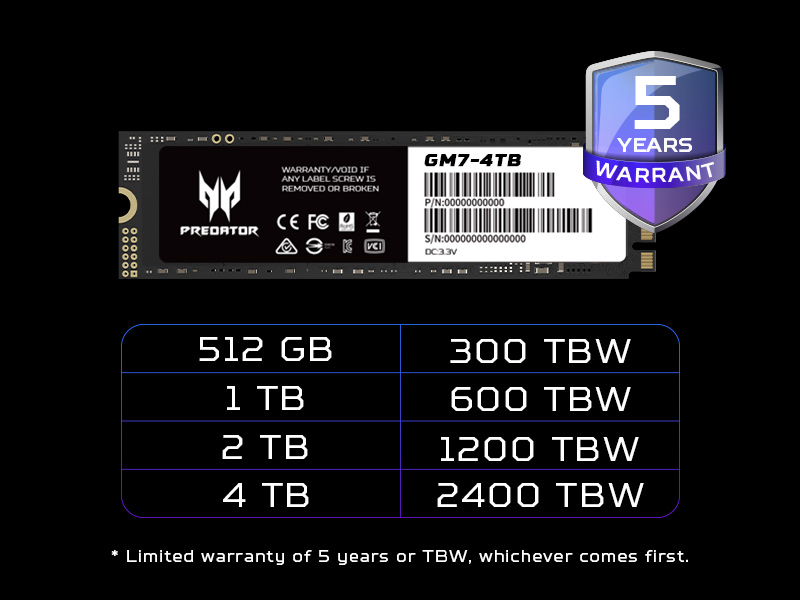 Predator SSD GM7 M.2 NVMe PCIe Gen 4*4 2TB image 24