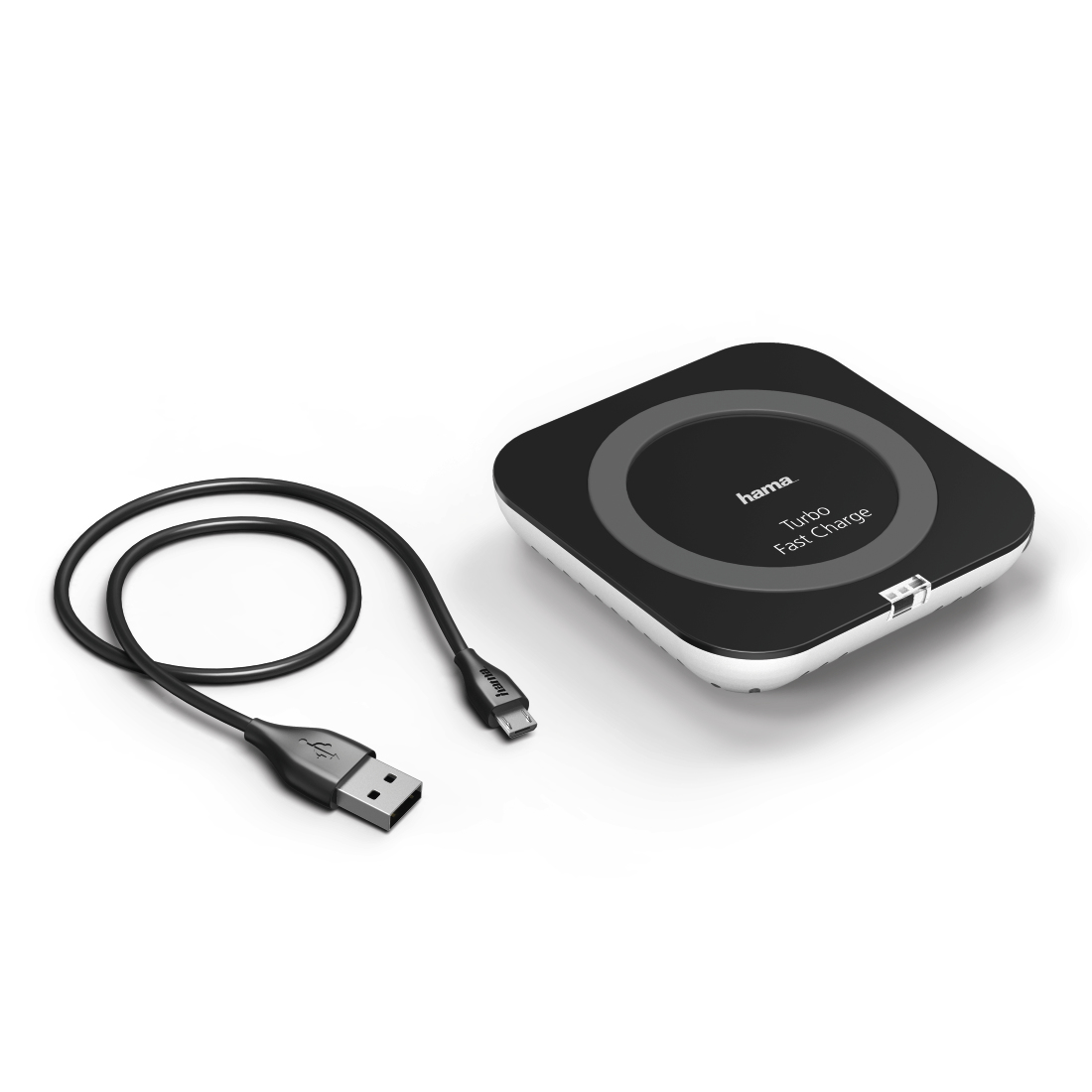 Hama 00183217 mobile device charger Smartphone Black USB Wireless charging Fast charging Indoor – image 1
