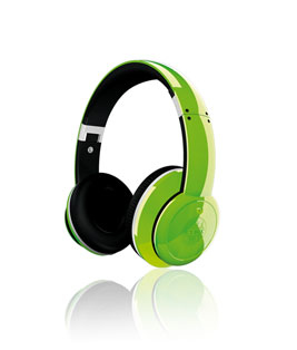 ICY BOX IB-HPh2-Gr Headphones Wired Head-band Green – image 1