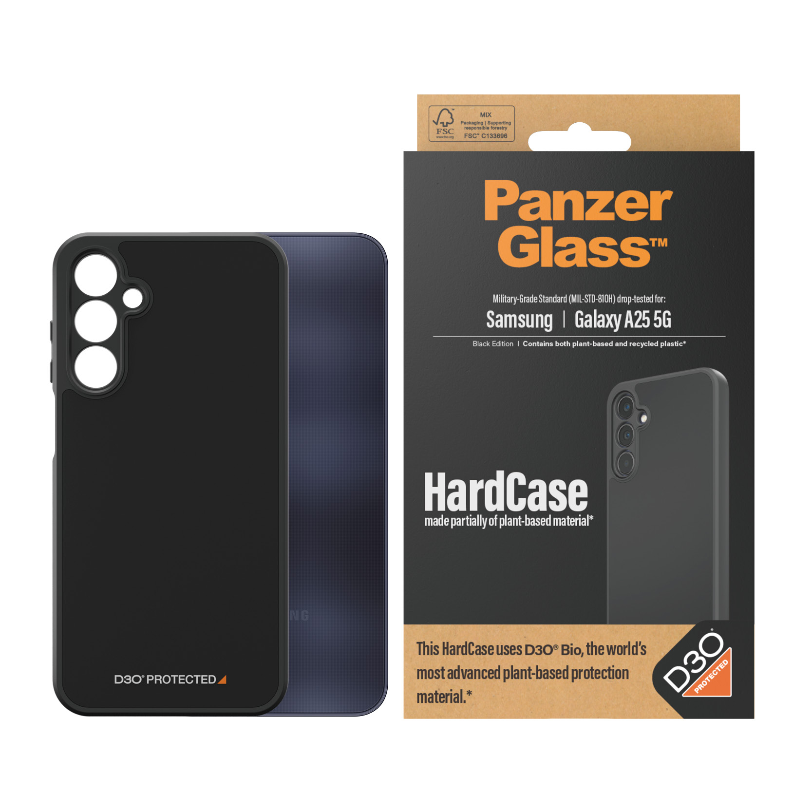 PanzerGlass® HardCase Black with D3O® Samsung Galaxy A25 5G – image 2