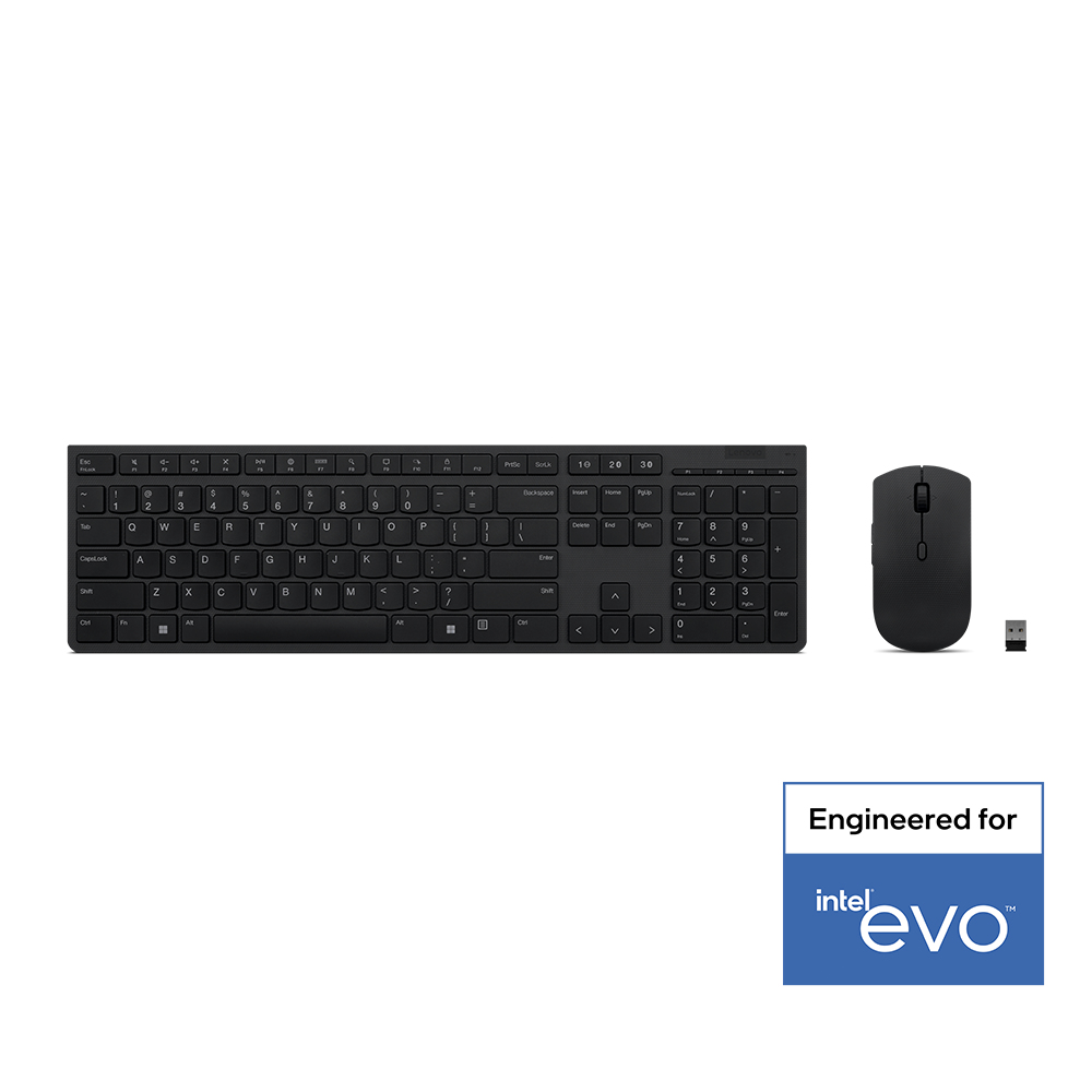 Lenovo 4X31K03970 keyboard Mouse included RF Wireless + Bluetooth Arabic Black – image 5