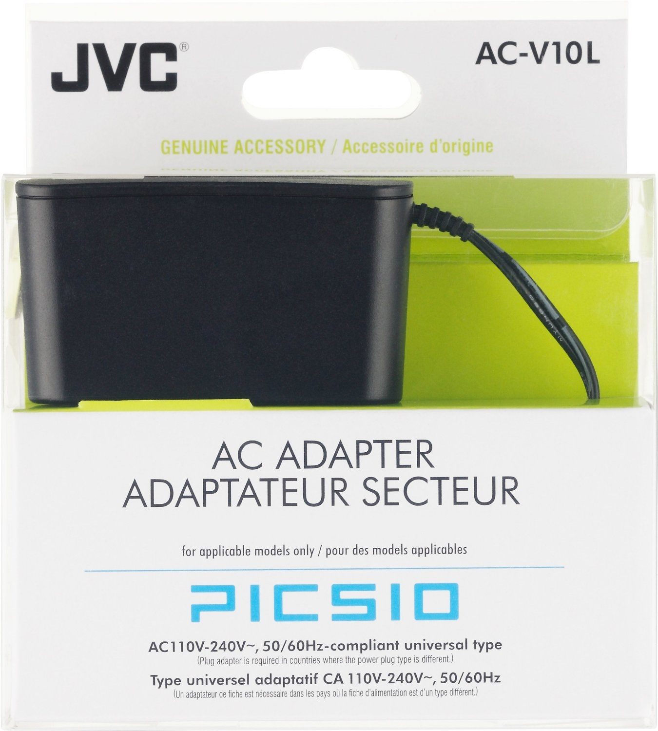 JVC AC-V10LEUM mobile device charger Universal Black Indoor