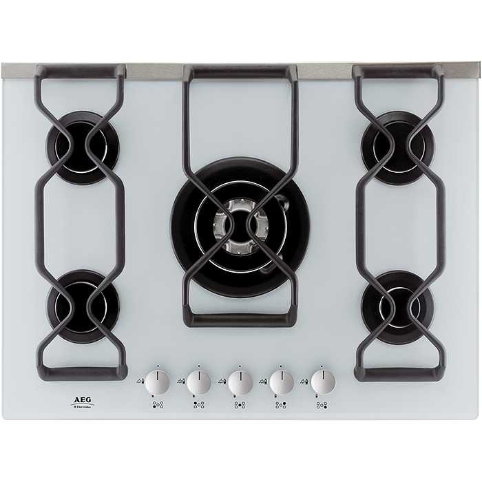 AEG 79454GM hob Silver Built-in Gas 5 zone(s)