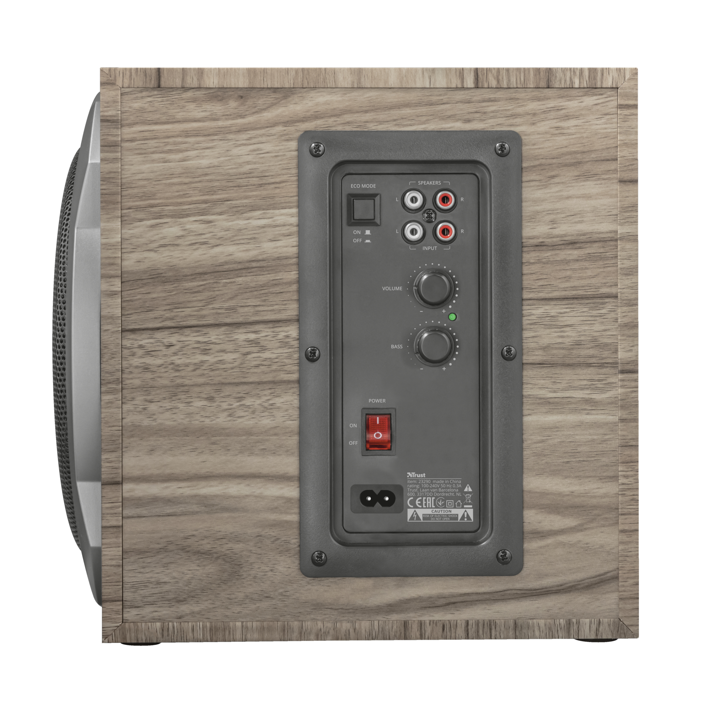 Trust Tytan 2.1 speaker set 60 W PC/Laptop Grey, Wood 2.1 channels image 3