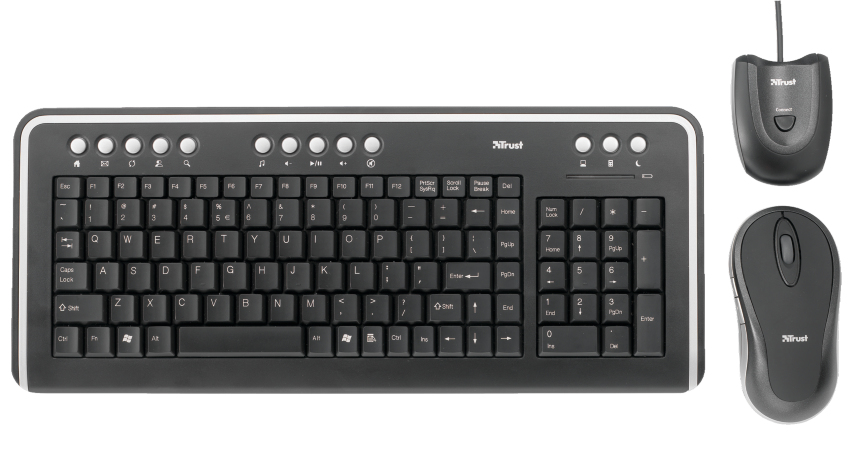 Trust DS-3200 keyboard Mouse included RF Wireless Turkish Black – image 2