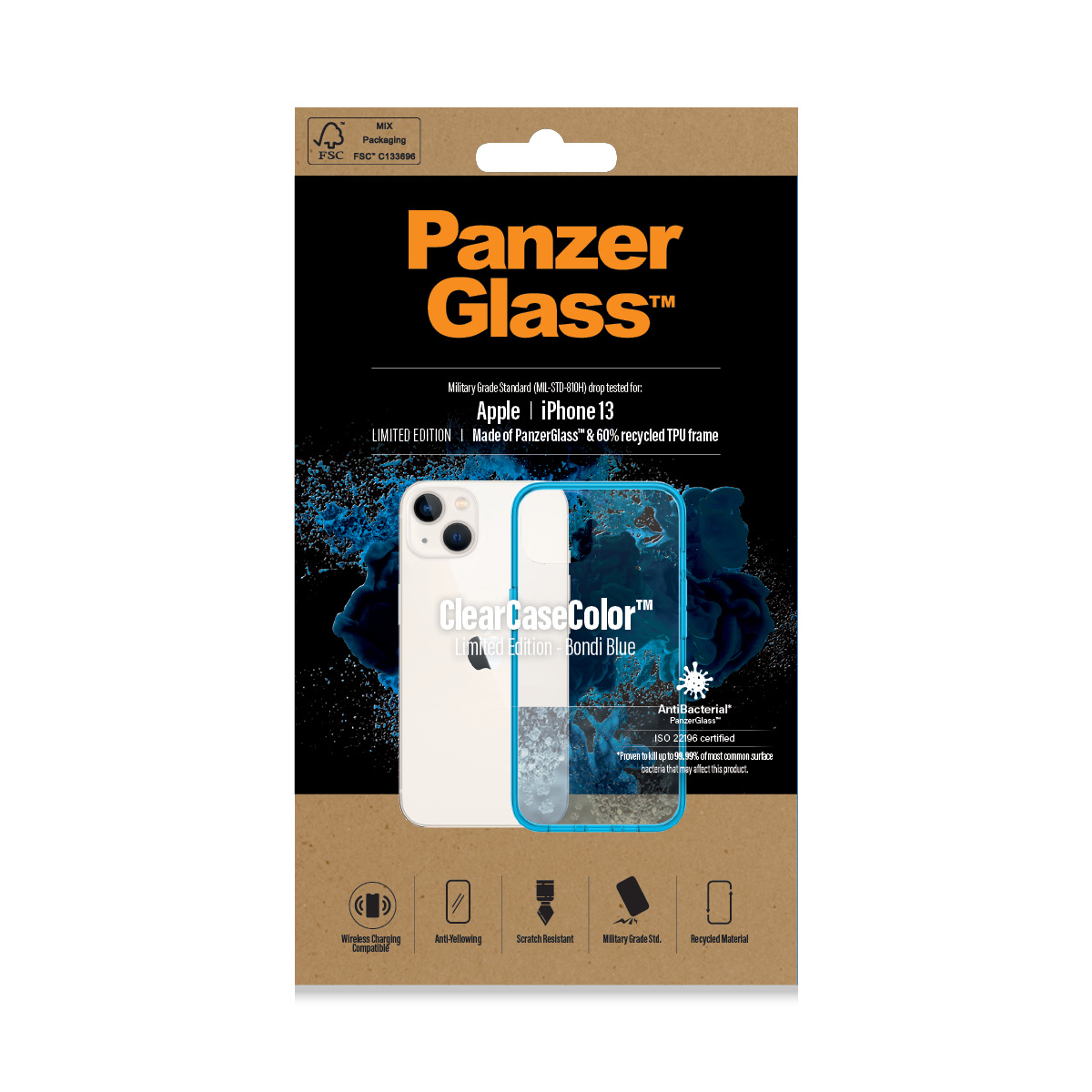 PanzerGlass ® ClearCaseColor™ iPhone 13 - Bondie Blue – image 2