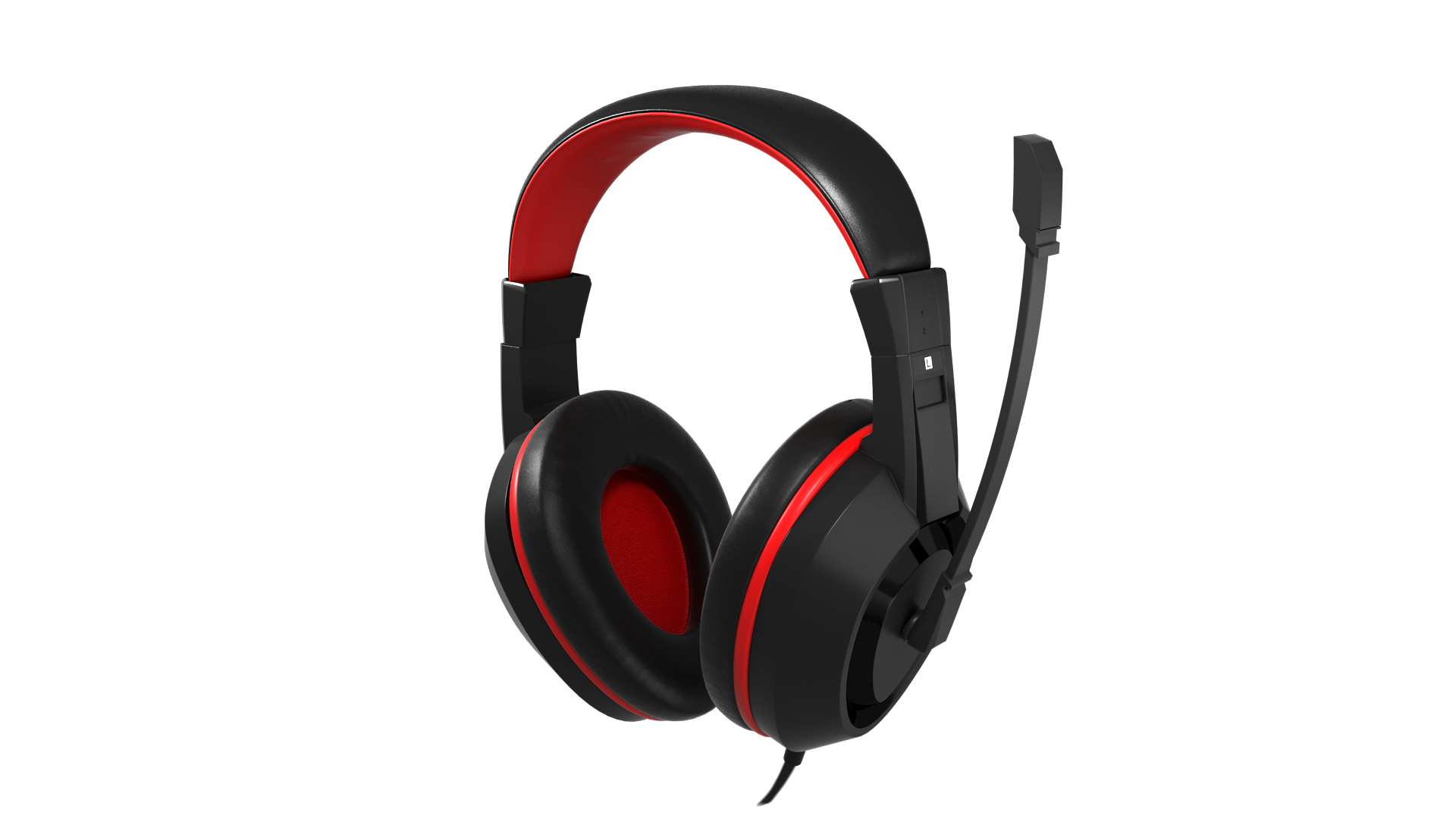 Mars Gaming MAH0+ headphones/headset Wired Head-band Black, Red – image 2