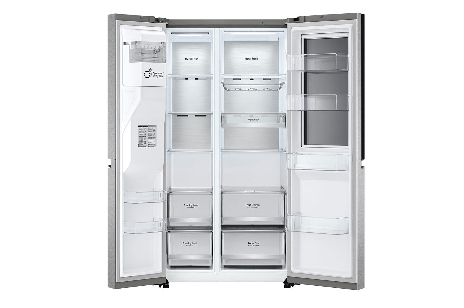 LG GSXE90MBDD side-by-side refrigerator Freestanding – image 4